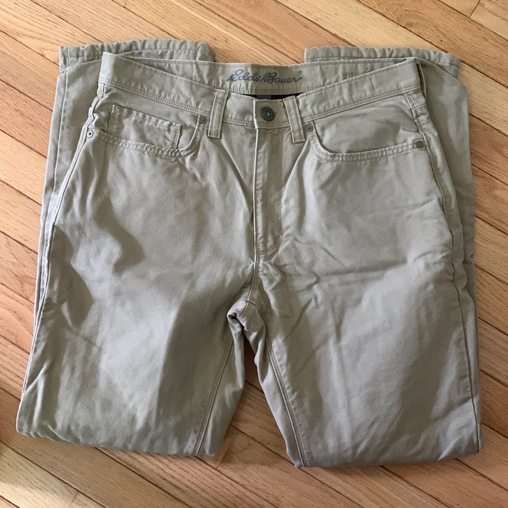 Fleece lined khakis